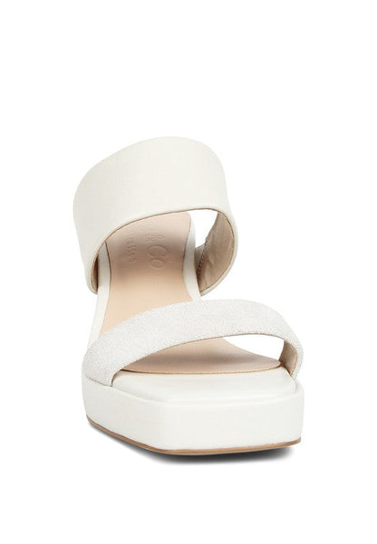 Eddlia Slip On Platform Sandals by Rag Company | Fleurcouture