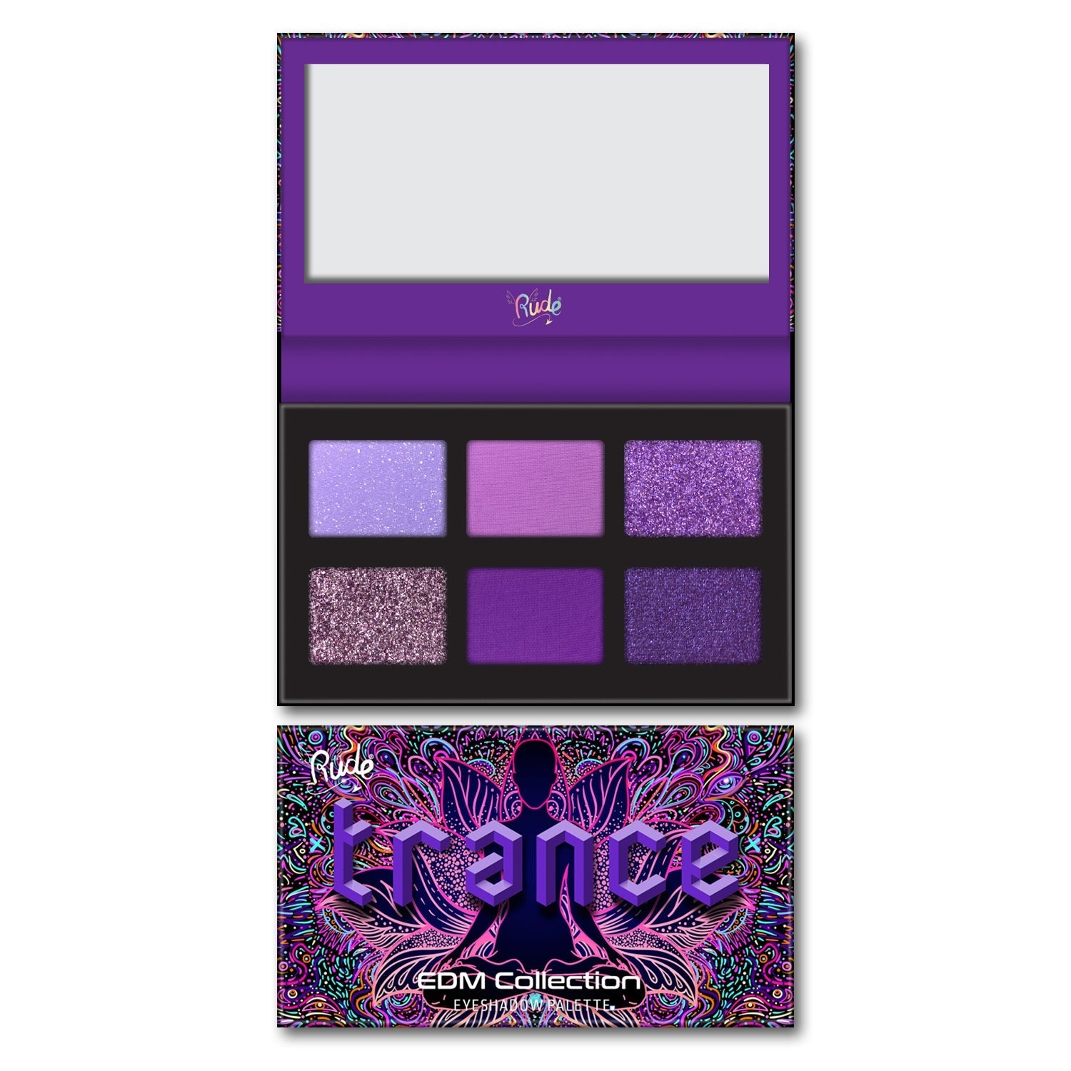 EDM Collection Trance Eyeshadow Palette by Rude Cosmetics | Fleurcouture