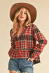Edwig Jacket RED/BROWN S by Aemi + Co | Fleurcouture