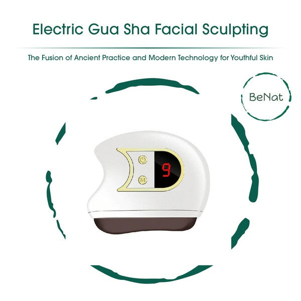 Electric Gua Sha Facial Sculpting White One Size by BeNat | Fleurcouture