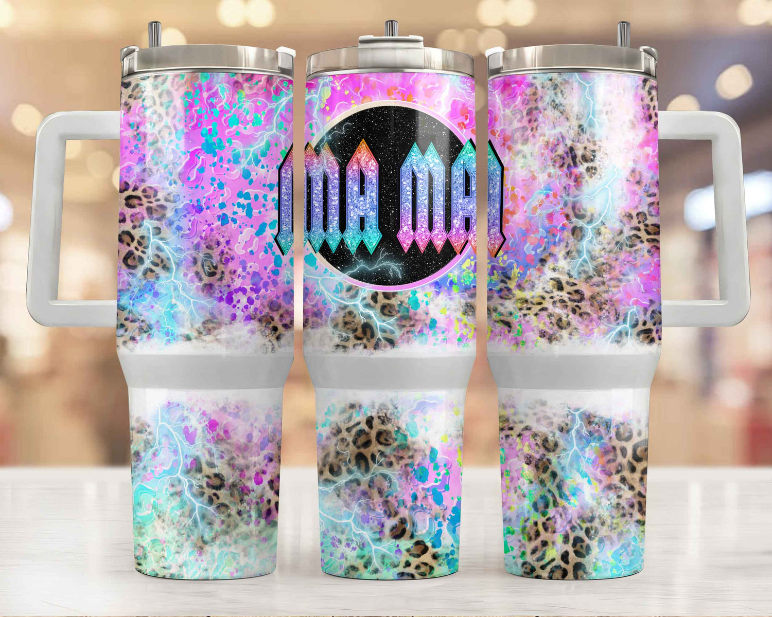 Electric Mama 40oz Tumbler Tumbler by Tea-Shirt Shoppe | Fleurcouture