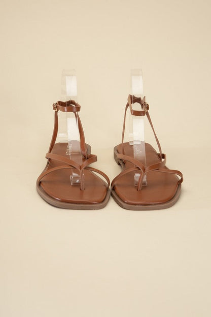 ELIO-1 Flat Sandals by Top Guy Footwear | Fleurcouture