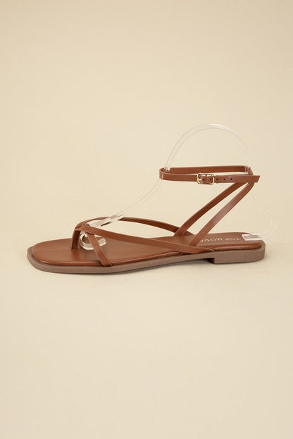 ELIO-1 Flat Sandals by Top Guy Footwear | Fleurcouture