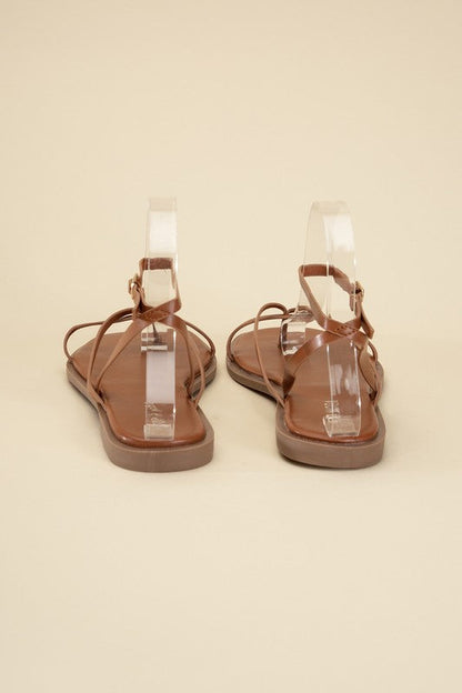 ELIO-1 Flat Sandals by Top Guy Footwear | Fleurcouture