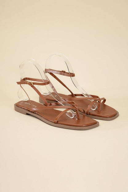 ELIO-1 Flat Sandals by Top Guy Footwear | Fleurcouture