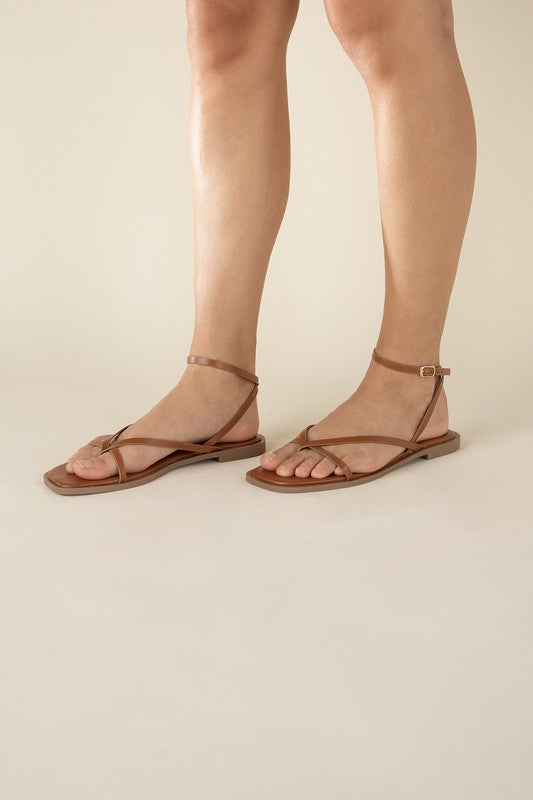 ELIO-1 Flat Sandals by Top Guy Footwear | Fleurcouture