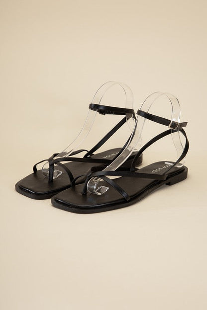 ELIO-1 Flat Sandals by Top Guy Footwear | Fleurcouture