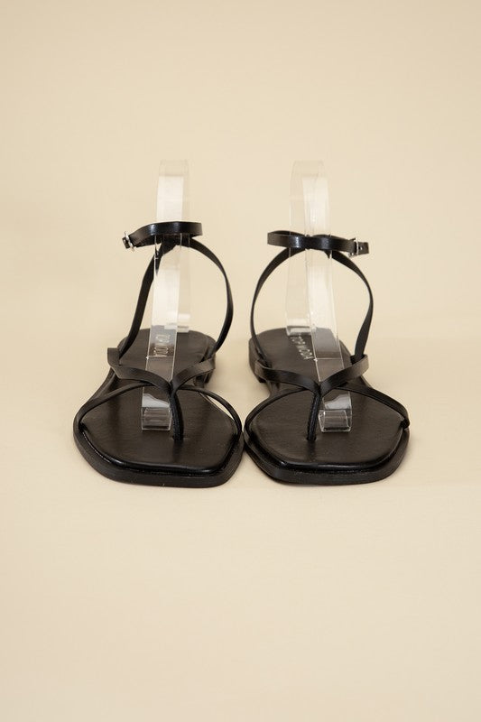 ELIO-1 Flat Sandals by Top Guy Footwear | Fleurcouture