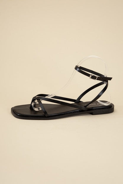 ELIO-1 Flat Sandals by Top Guy Footwear | Fleurcouture