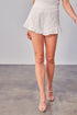 Embroidery Eyelet Shorts WHITE S by Do + Be Collection | Fleurcouture