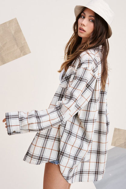 Encore Plaid Shirt by La Miel | Fleurcouture