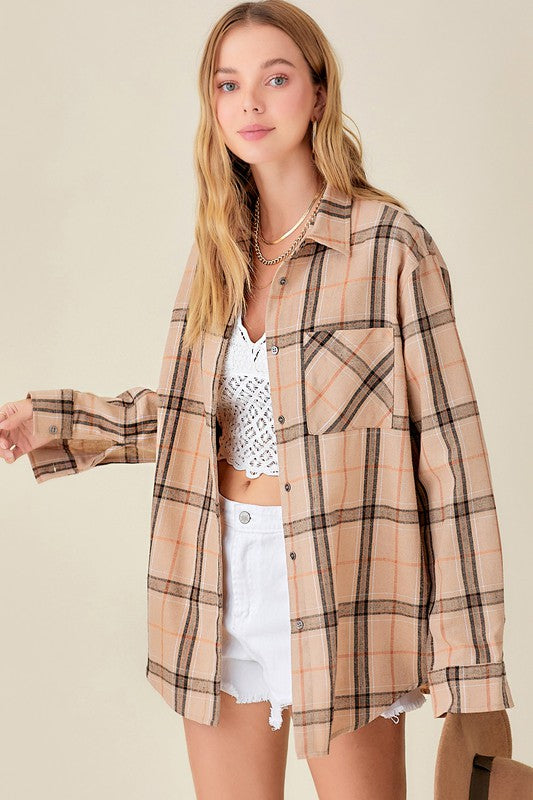 Encore Plaid Shirt by La Miel | Fleurcouture