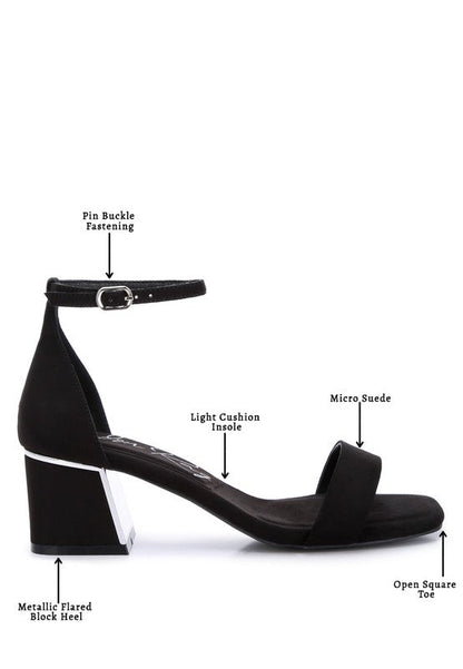 Eshe Block Heel Sandals by Rag Company | Fleurcouture