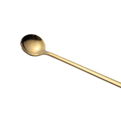 Espresso &amp; Dessert Spoon - Set of 4 Gold OS by ClaudiaG Collection | Fleurcouture