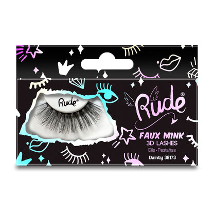 Essential Faux Mink 3D Lashes Dainty False Eyelashes by Rude Cosmetics | Fleurcouture