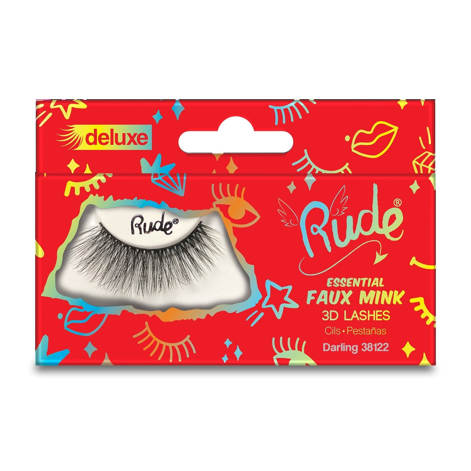 Essential Faux Mink Deluxe 3D Lashes False Eyelashes by Rude Cosmetics | Fleurcouture