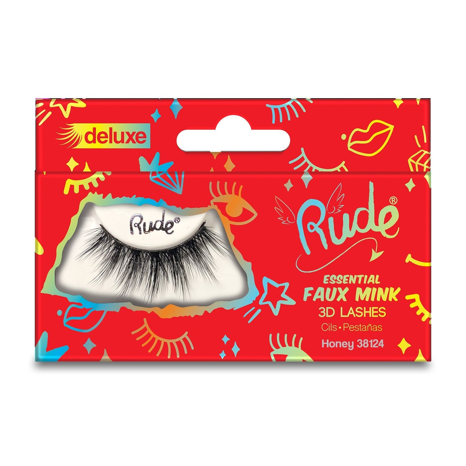 Essential Faux Mink Deluxe 3D Lashes False Eyelashes by Rude Cosmetics | Fleurcouture