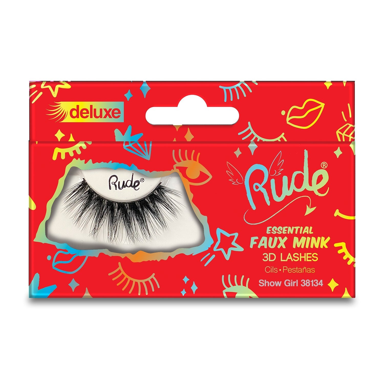 Essential Faux Mink Deluxe 3D Lashes False Eyelashes by Rude Cosmetics | Fleurcouture