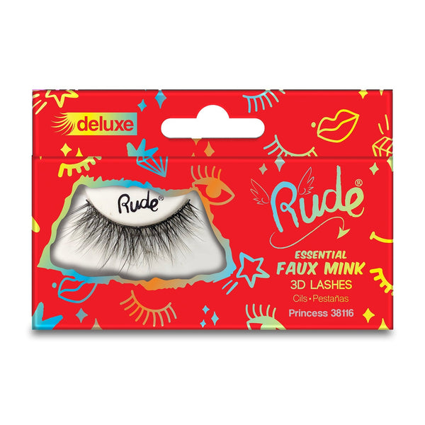 Essential Faux Mink Deluxe 3D Lashes False Eyelashes by Rude Cosmetics | Fleurcouture