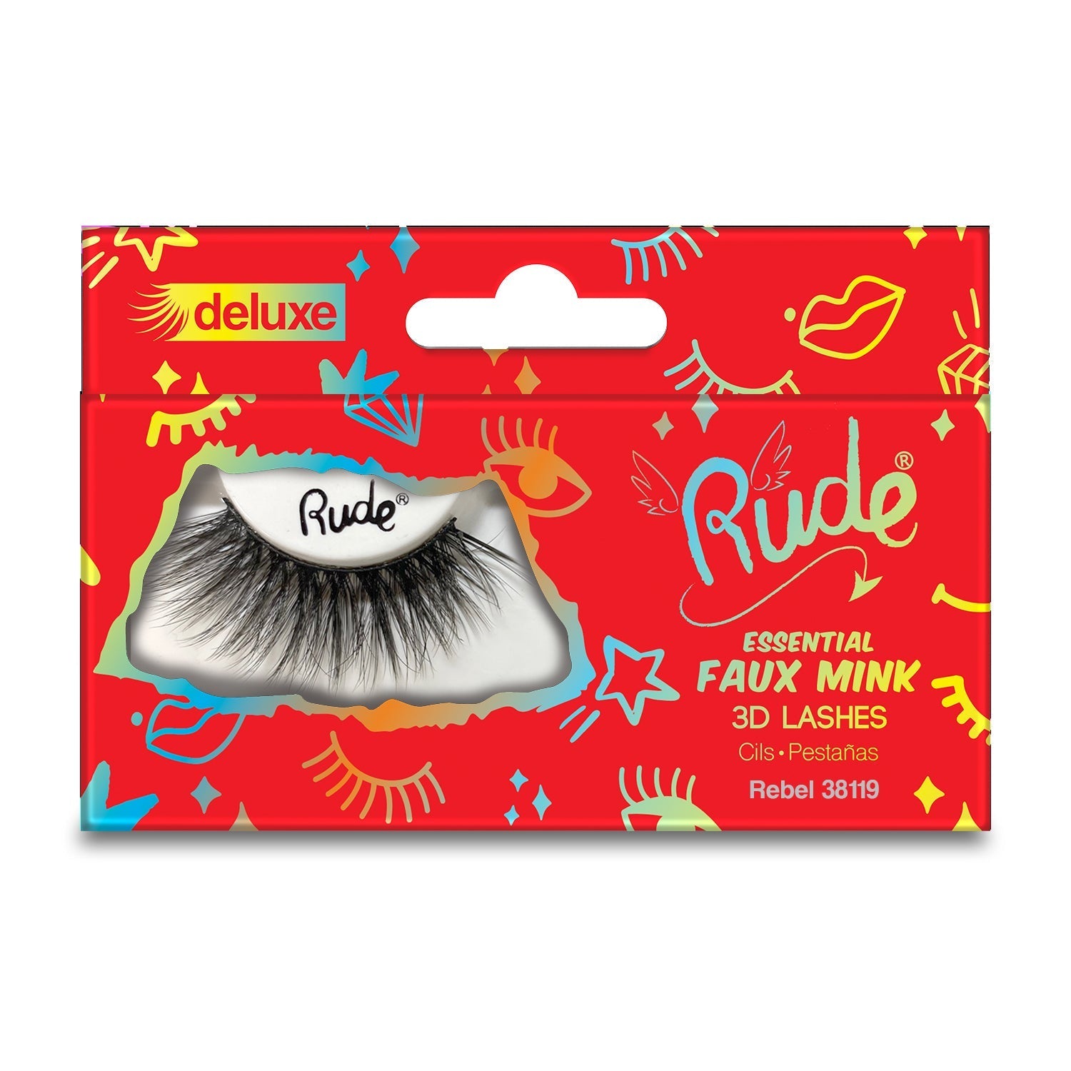 Essential Faux Mink Deluxe 3D Lashes False Eyelashes by Rude Cosmetics | Fleurcouture