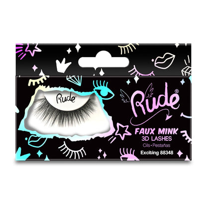 Essential Faux Mink Lashes Tabletop Display Set C, 108 pcs Wholesale Set by Rude Cosmetics | Fleurcouture