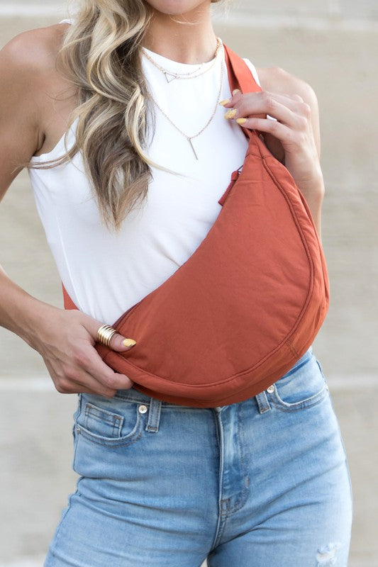 Everyday Sling Bag Rust OneSize by Aili&