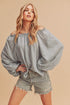 Evie Top BLUE M by Aemi + Co | Fleurcouture