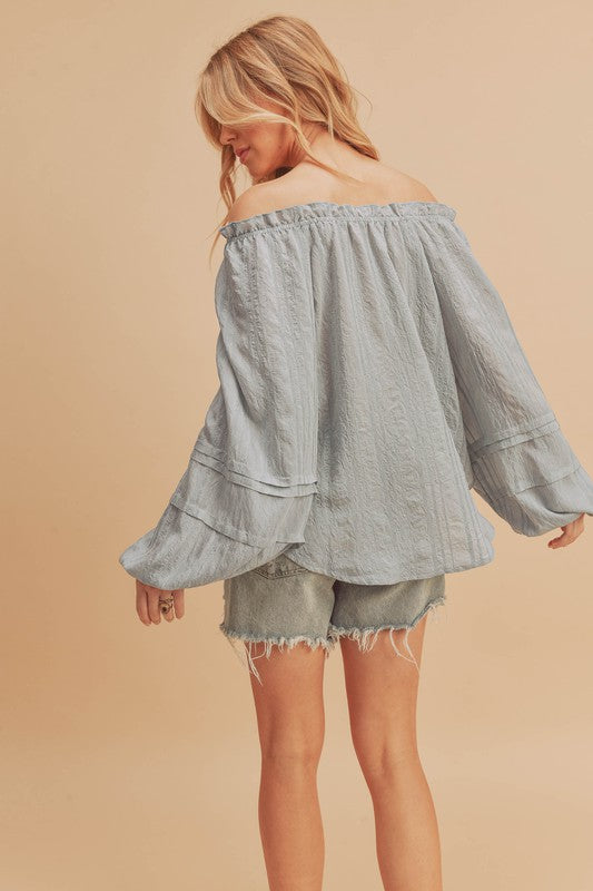 Evie Top BLUE M by Aemi + Co | Fleurcouture