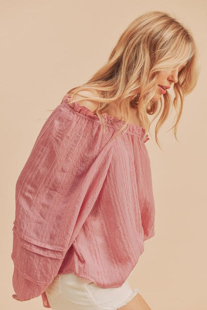 Evie Top BLUE M by Aemi + Co | Fleurcouture