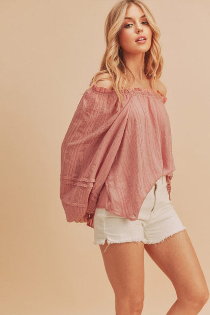 Evie Top BLUE M by Aemi + Co | Fleurcouture