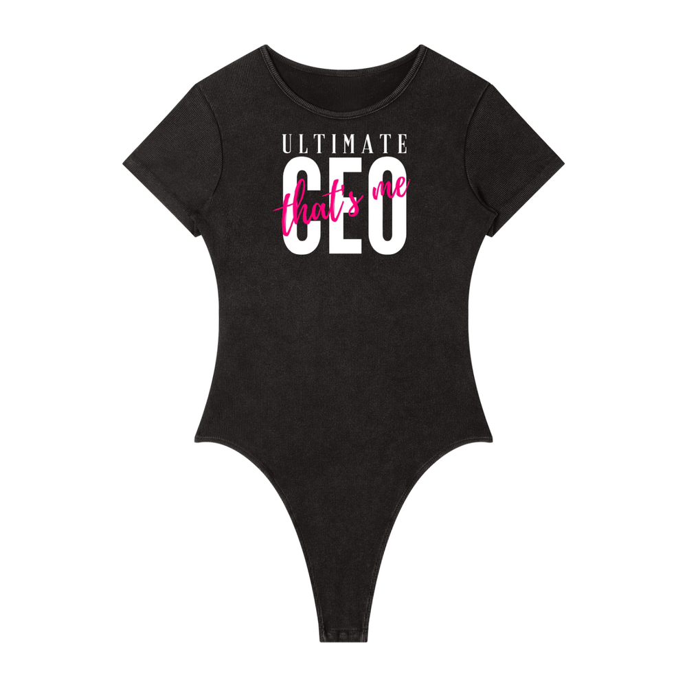 Women's Mineral Wash Crewneck Bodysuit