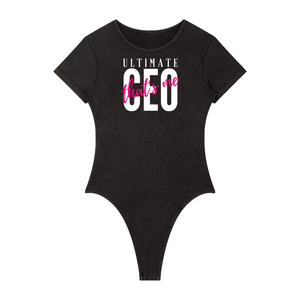 Women's Mineral Wash Crewneck Bodysuit