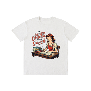 Imsilentlycorrectingyourgrammar,retro,funny,1950s,sarcastic,tee,tshirt