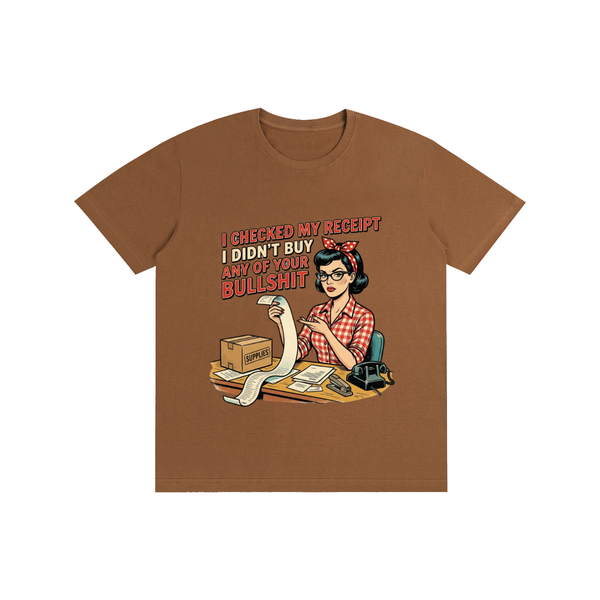 Icheckedmyreceipts,funny,sarcastic,retro,1950s,tee,tshirt
