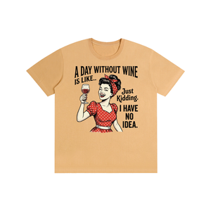 Adaywithoutwine,funny,sarcastic,retro,1950s,Tee,tshirt