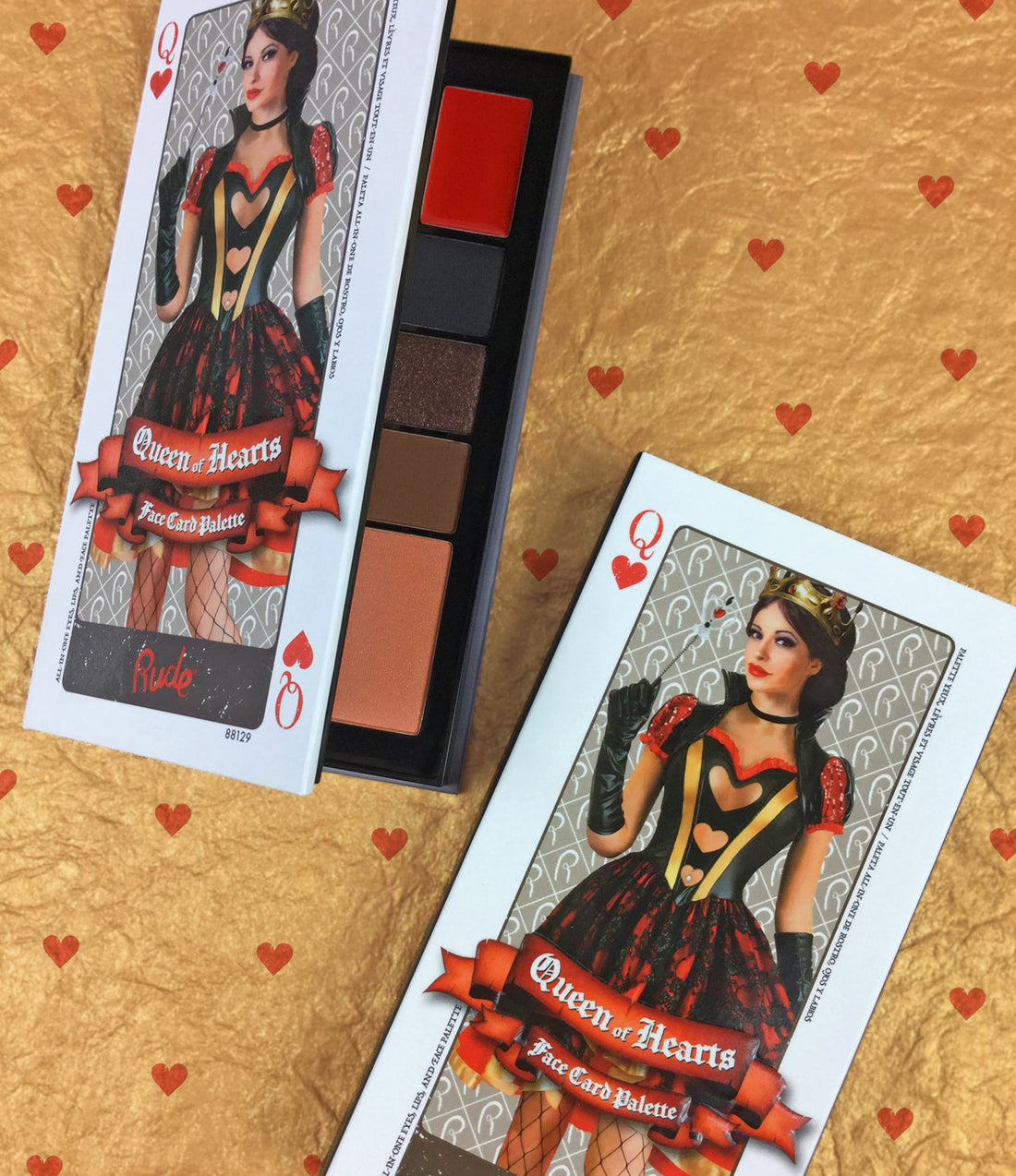 Face Card Palette - Queen of Hearts Face Palettes by Rude Cosmetics | Fleurcouture