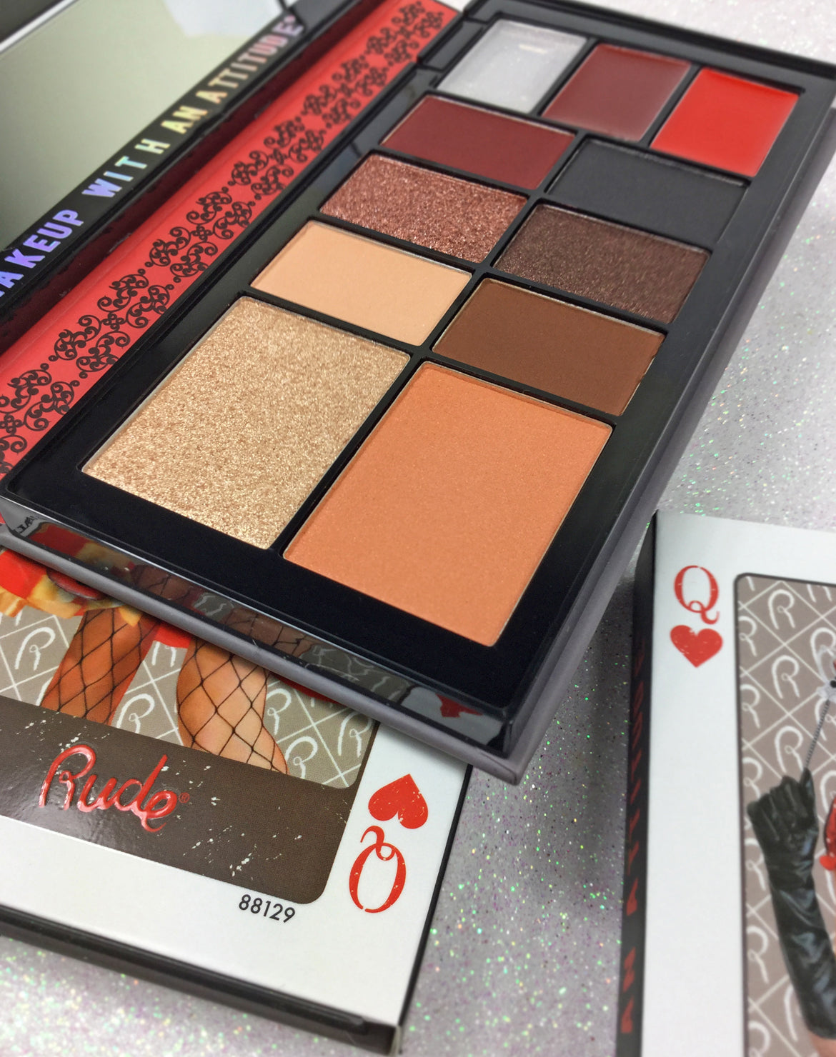Face Card Palette - Queen of Hearts Face Palettes by Rude Cosmetics | Fleurcouture