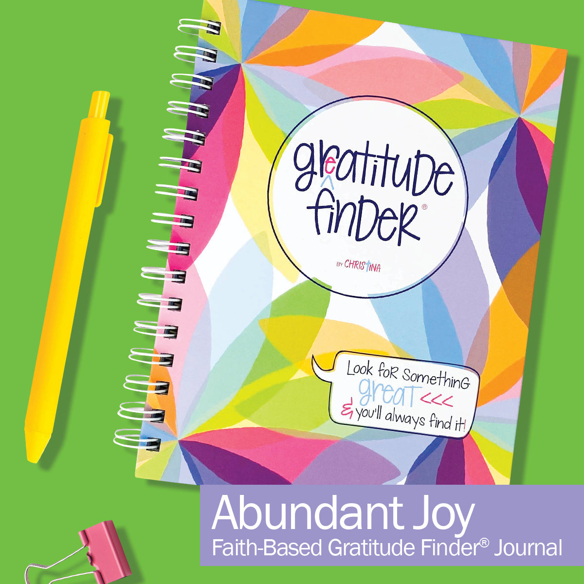 Faith-Based Gratitude Finder® Journals by Christina Abundant Joy Gratitude by Denise Albright® | Fleurcouture