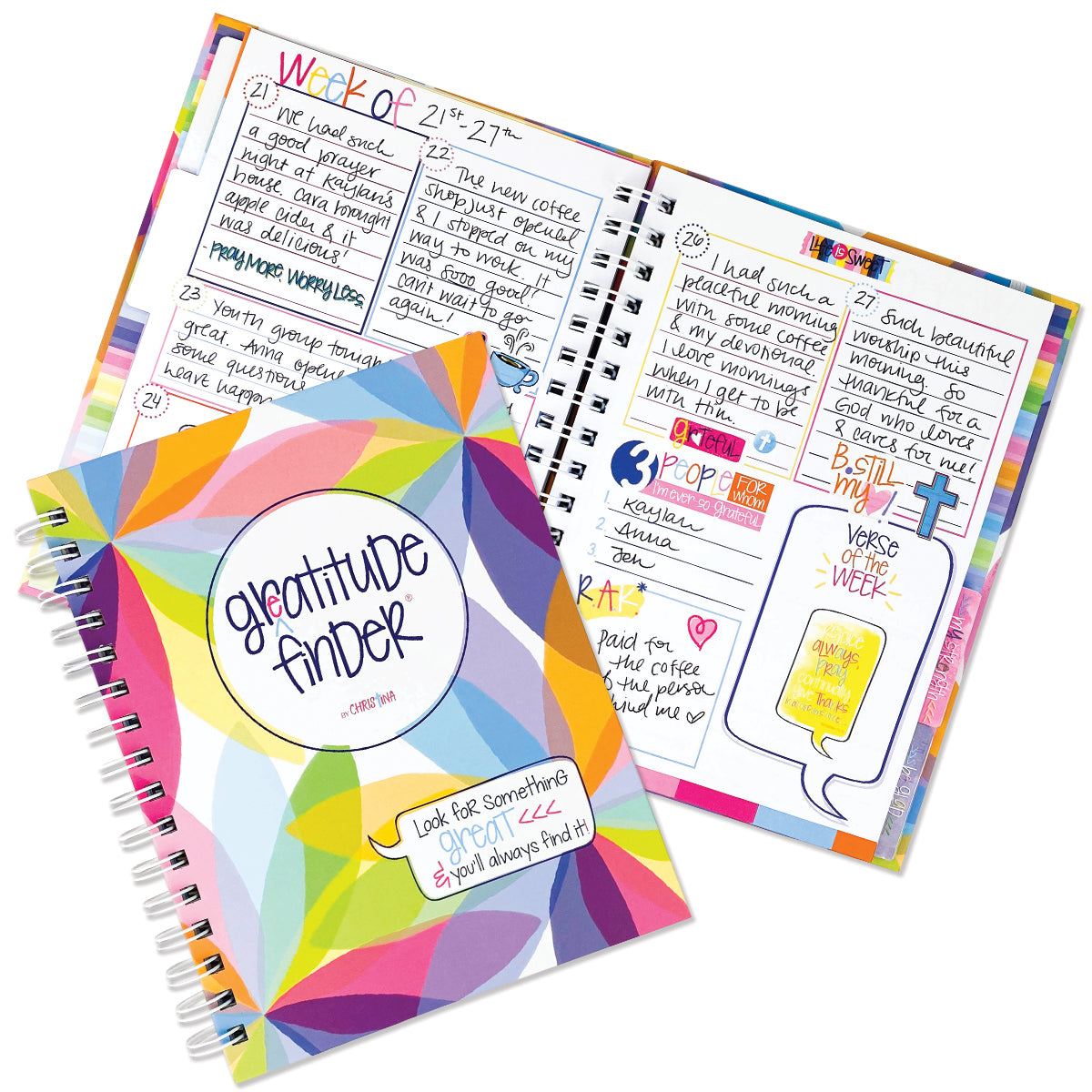 Faith-Based Gratitude Finder® Journals by Christina Gratitude by Denise Albright® | Fleurcouture