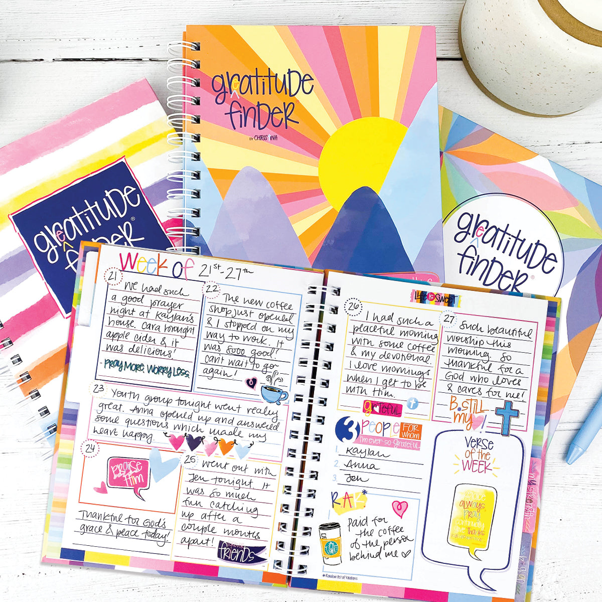 Faith-Based Gratitude Finder® Journals by Christina Gratitude by Denise Albright® | Fleurcouture