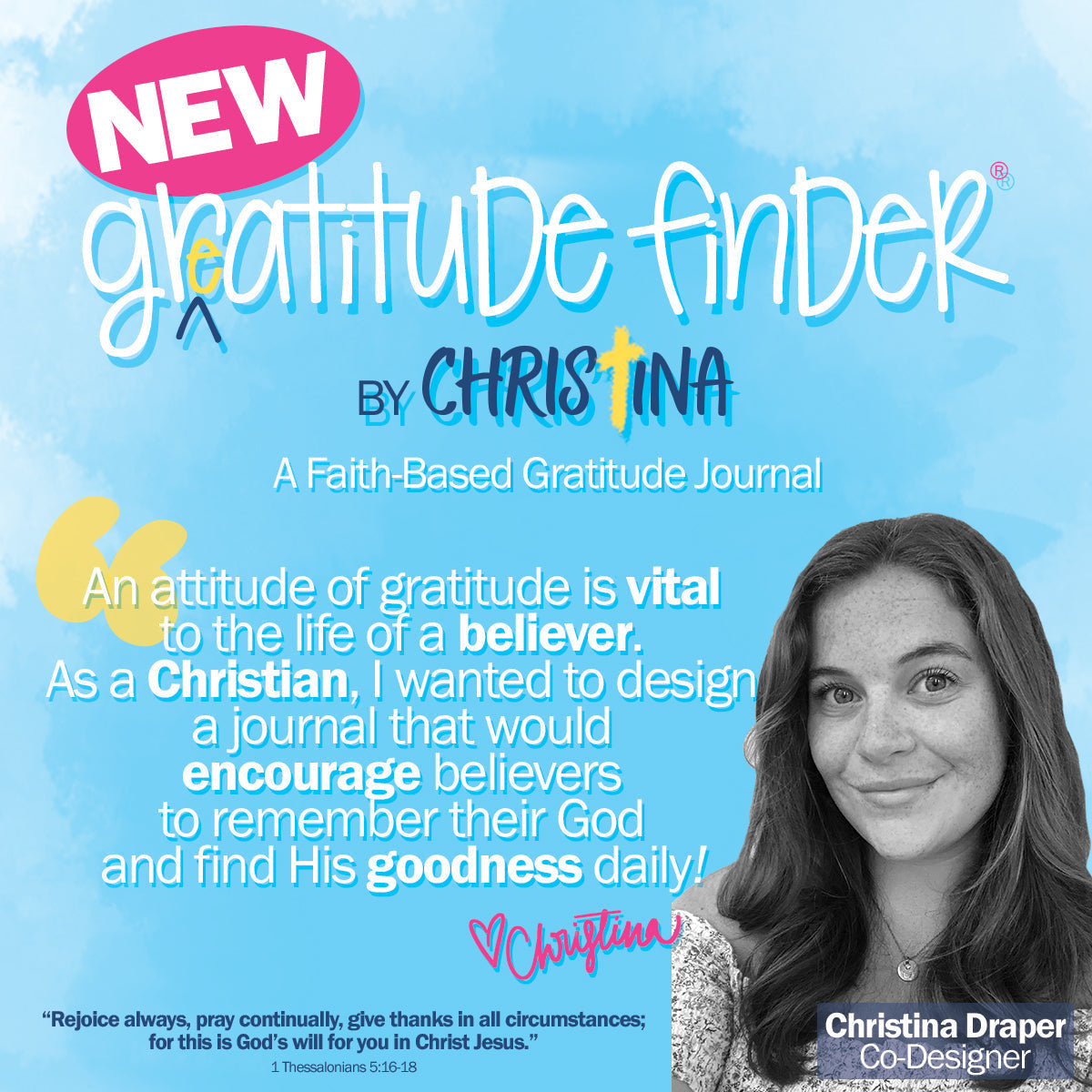 Faith-Based Gratitude Finder® Journals by Christina Gratitude by Denise Albright® | Fleurcouture