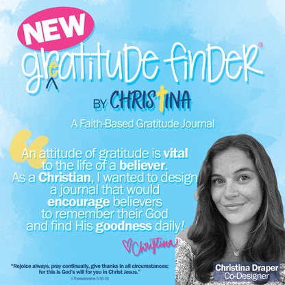 Faith-Based Gratitude Finder® Journals by Christina Gratitude by Denise Albright® | Fleurcouture