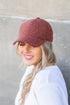 Fall Tweed Ball Cap Rust OneSize by Aili&