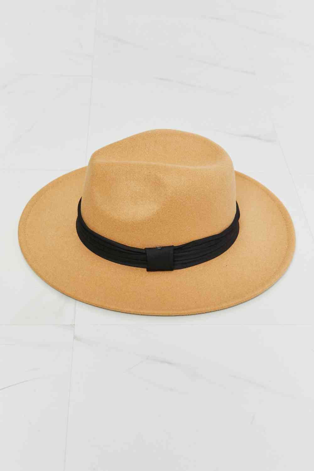 Fame You Got It Fedora Hat Tan One Size by Trendsi | Fleurcouture