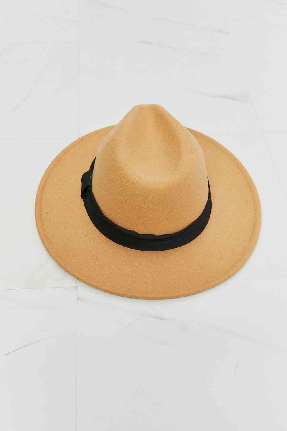 Fame You Got It Fedora Hat Tan One Size by Trendsi | Fleurcouture