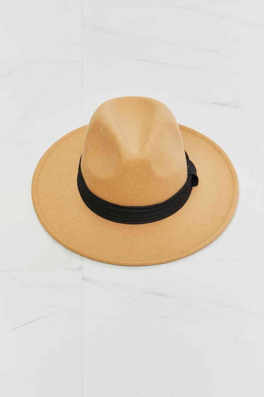 Fame You Got It Fedora Hat Tan One Size by Trendsi | Fleurcouture