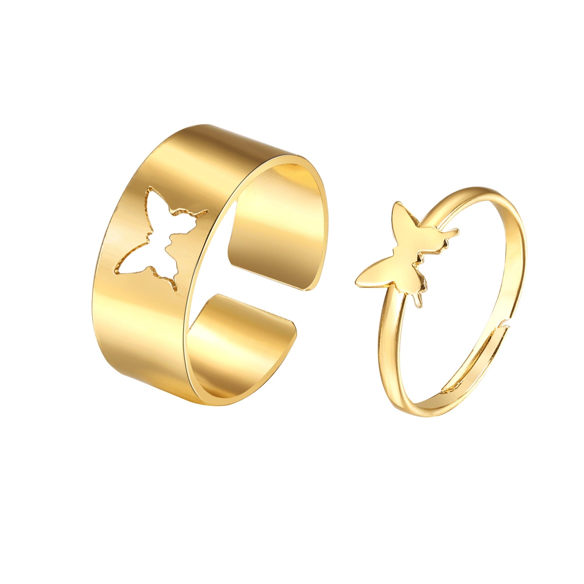 fashion heart alloy plating no inlaid couple Gold No. 8 by Fleurcouture | Fleurcouture