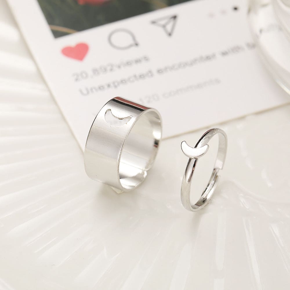 fashion heart alloy plating no inlaid couple No. 8 by Fleurcouture | Fleurcouture