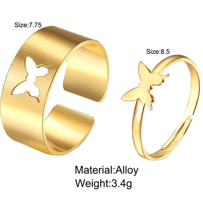 fashion heart alloy plating no inlaid couple No. 8 by Fleurcouture | Fleurcouture