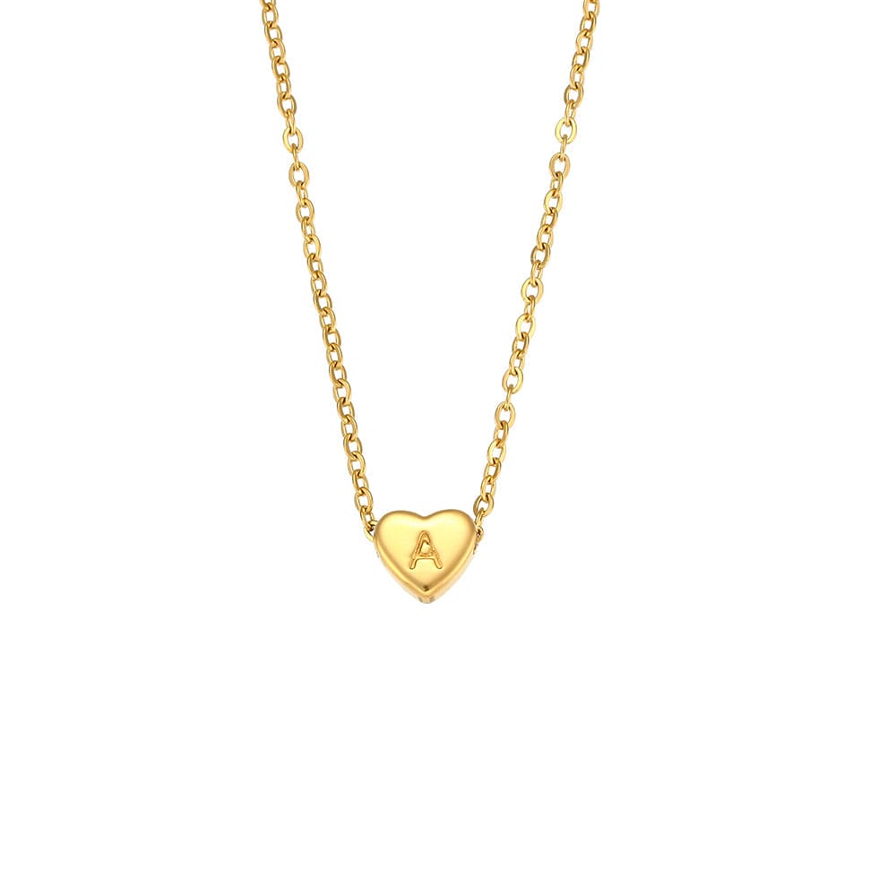 fashion heart stainless steel plating gold plated necklace by Fleurcouture | Fleurcouture